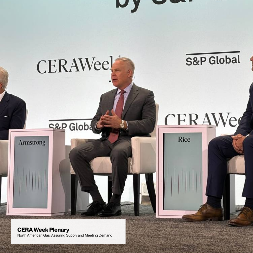 Alan Armstrong during the CERAWeek panel, “The Future Role of Natural Gas in a Low Carbon World.”, March 20, 2024.